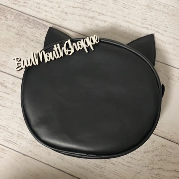 *Love Pain and Stitches Black Cat Halloween Purse - Picture 6 of 8